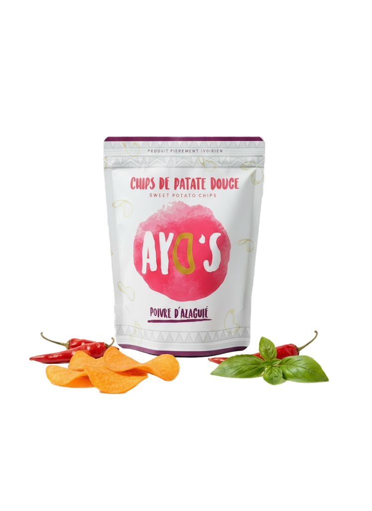 Chips de patate douce poivre d'azaguié - Ayo'S