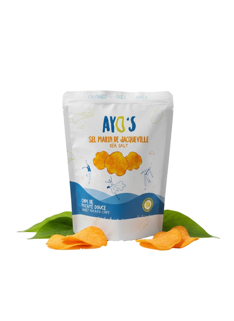 Chips de Patates Douces au Sel Marin de Jacqueville – Ayo’s