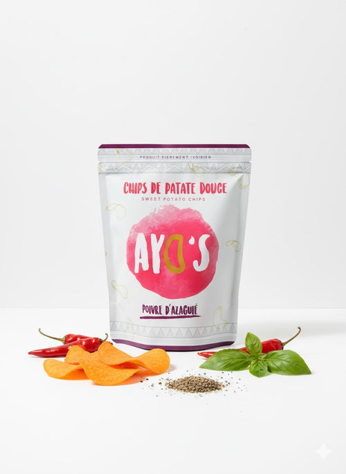 Chips de patate douce poivre d'azaguié - Ayo'S